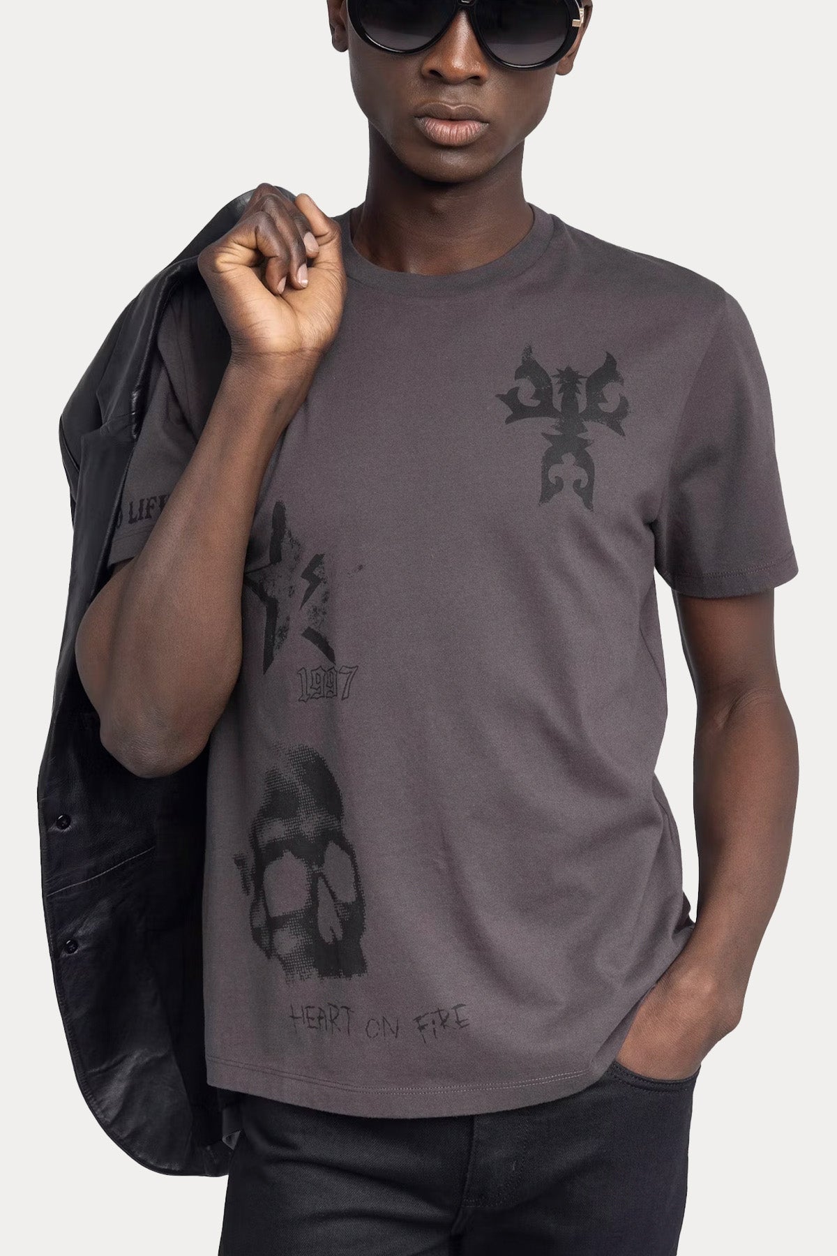 Zadig & Voltaire Relaxed Fit Yuvarlak Yaka Logo Desenli T-shirt