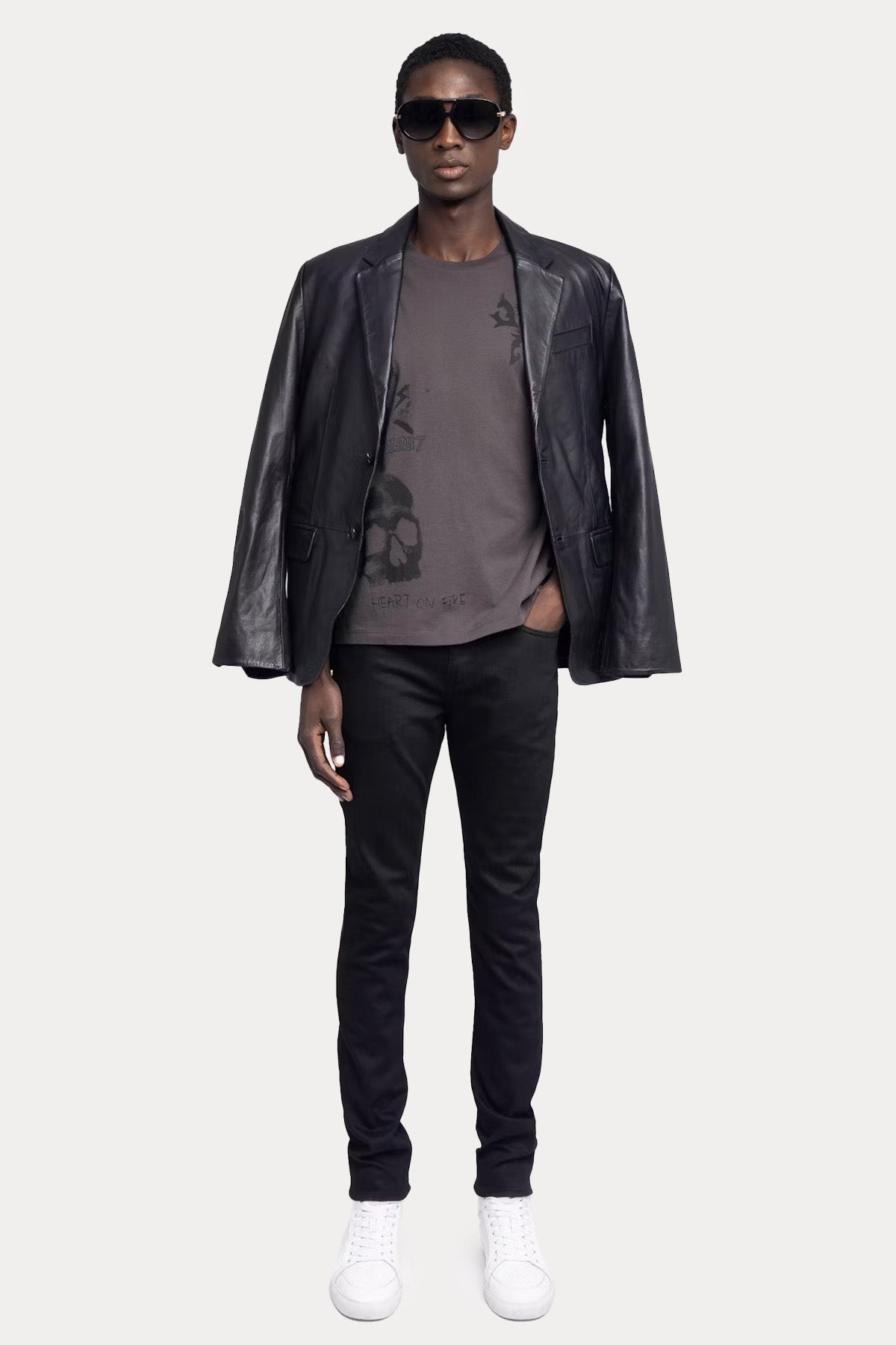 Zadig & Voltaire Relaxed Fit Yuvarlak Yaka Logo Desenli T-shirt