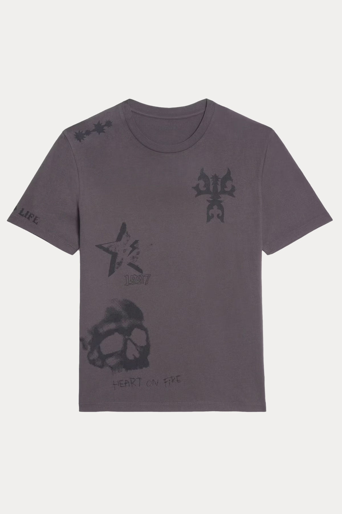 Zadig & Voltaire Relaxed Fit Yuvarlak Yaka Logo Desenli T-shirt