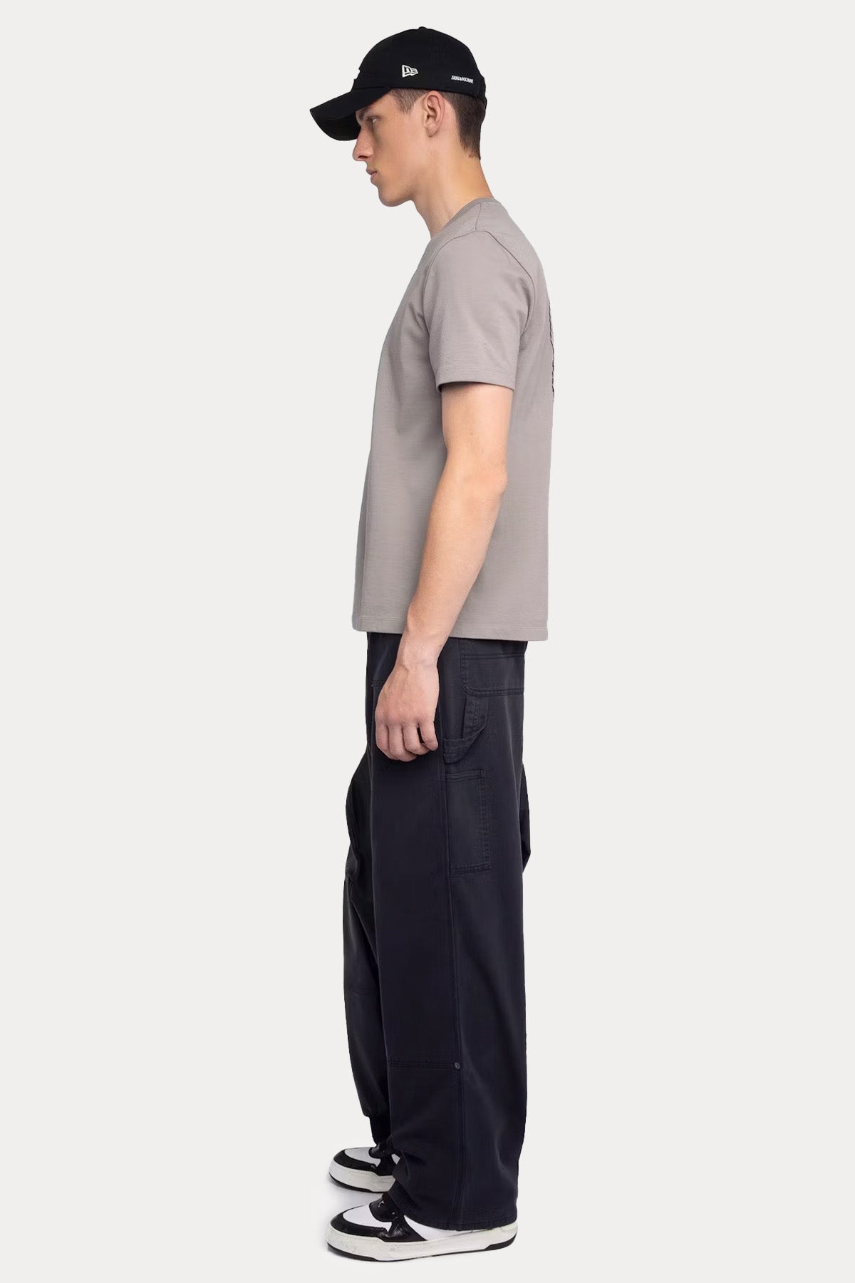 Zadig & Voltaire Relaxed Fit Sırtta Nakış Kuru Kafa Logolu T-shirt