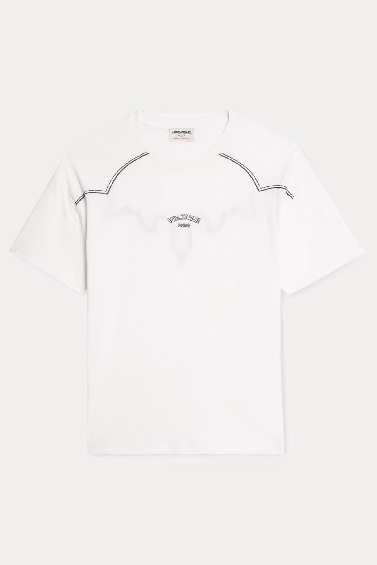 Zadig & Voltaire Regular Fit Yuvarlak Yaka Logolu T-shirt