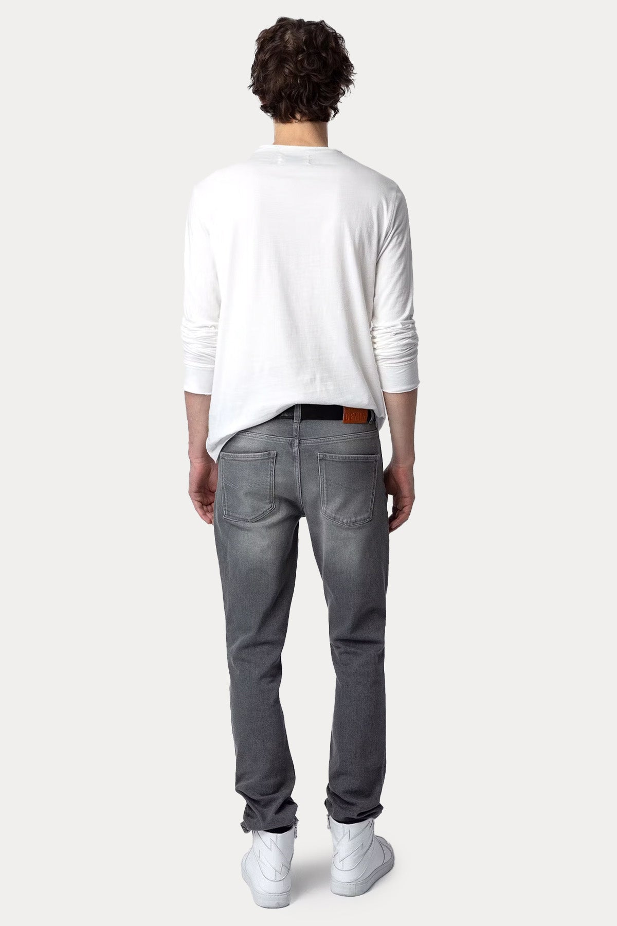 Zadig & Voltaire Regular Fit Düğmeli Asimetrik Yaka T-shirt