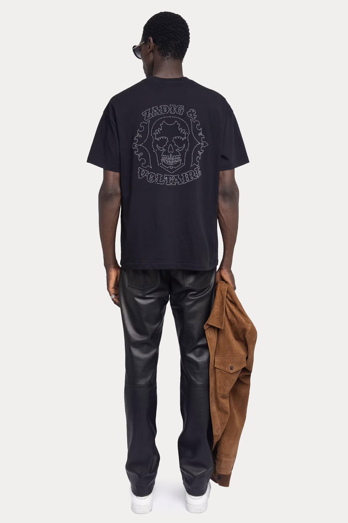 Zadig & Voltaire Relaxed Fit Sırtta Troklu Kuru Kafa Logolu T-shirt