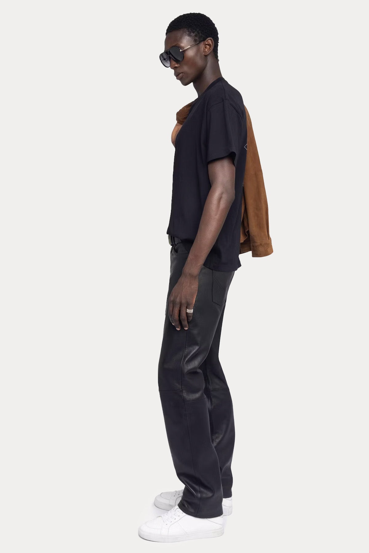 Zadig & Voltaire Relaxed Fit Sırtta Troklu Kuru Kafa Logolu T-shirt