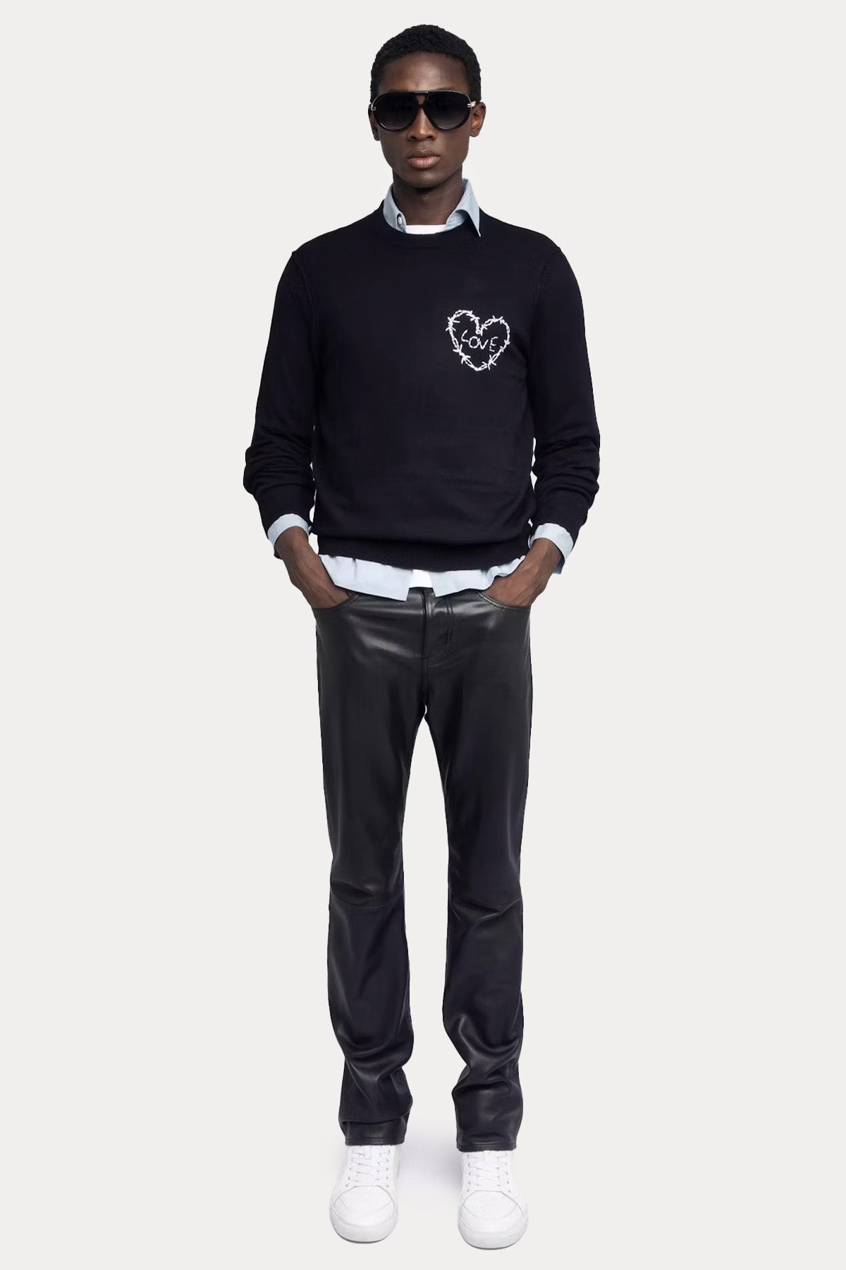 Zadig & Voltaire Relaxed Fit Kaşmir İnce Örgü Yün Triko