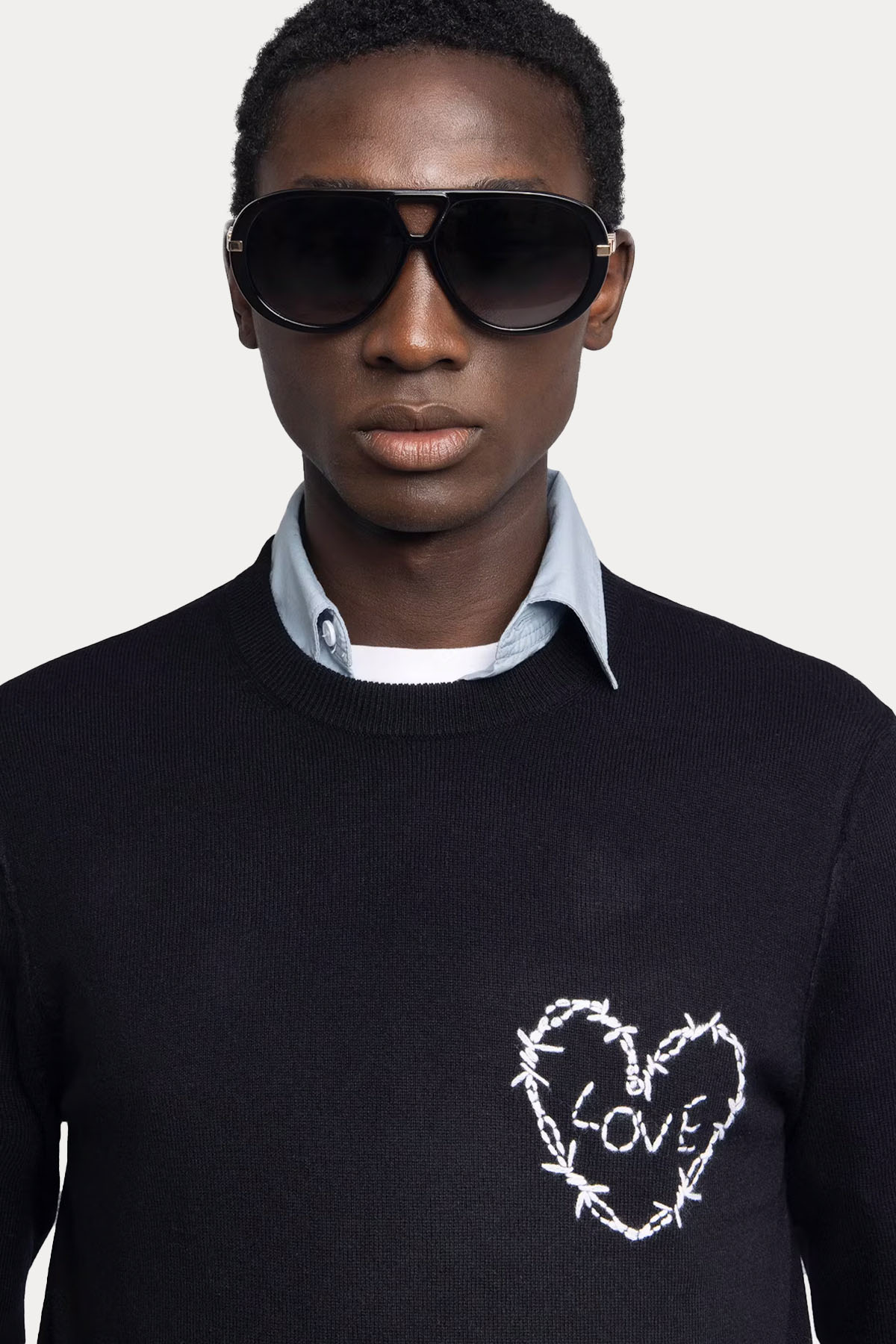 Zadig & Voltaire Relaxed Fit Kaşmir İnce Örgü Yün Triko