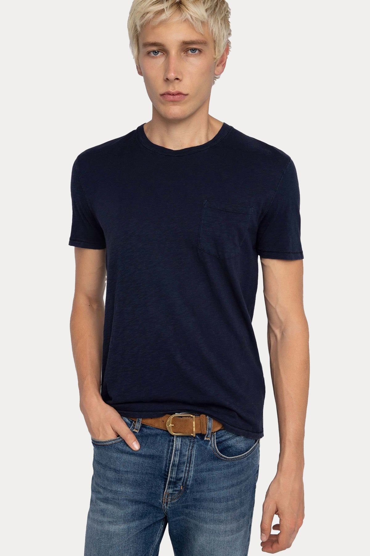 Zadig & Voltaire Yuvarlak Yaka Kuru Kafa Logolu T-shirt