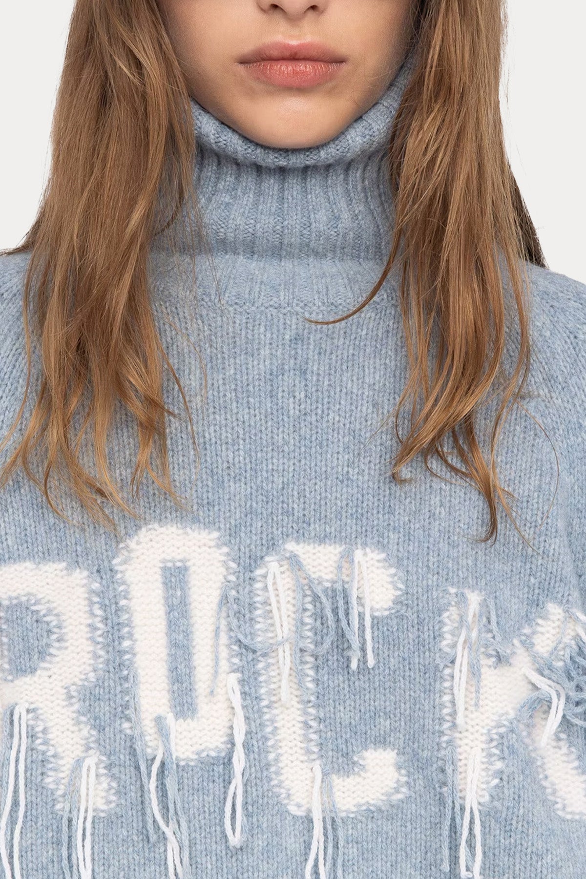 Zadig & Voltaire Comfort Fit Balıkçı Yaka Örgü Yün Triko