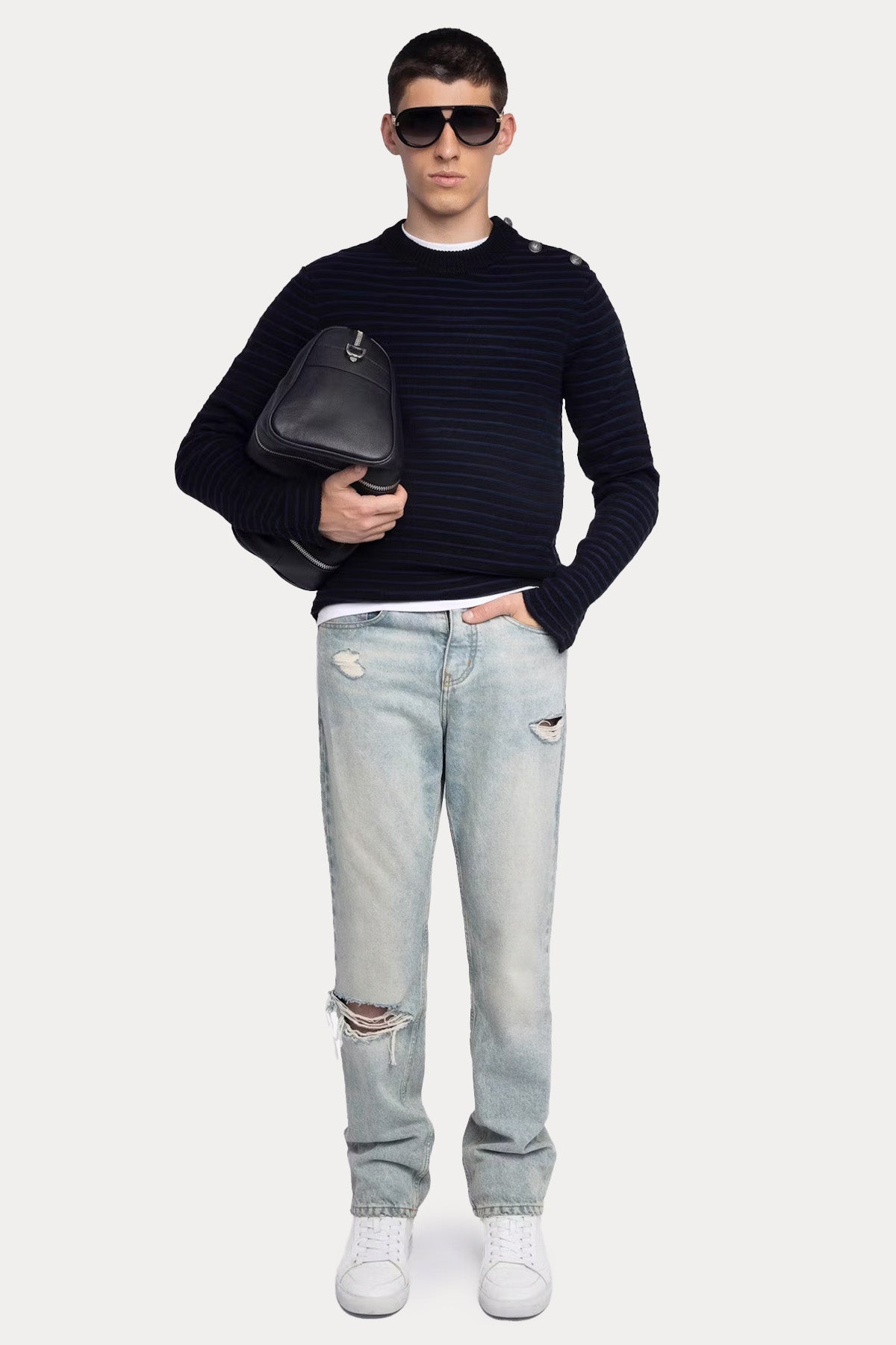 Zadig & Voltaire Relaxed Fit Kaşmir Örgü Yün Triko