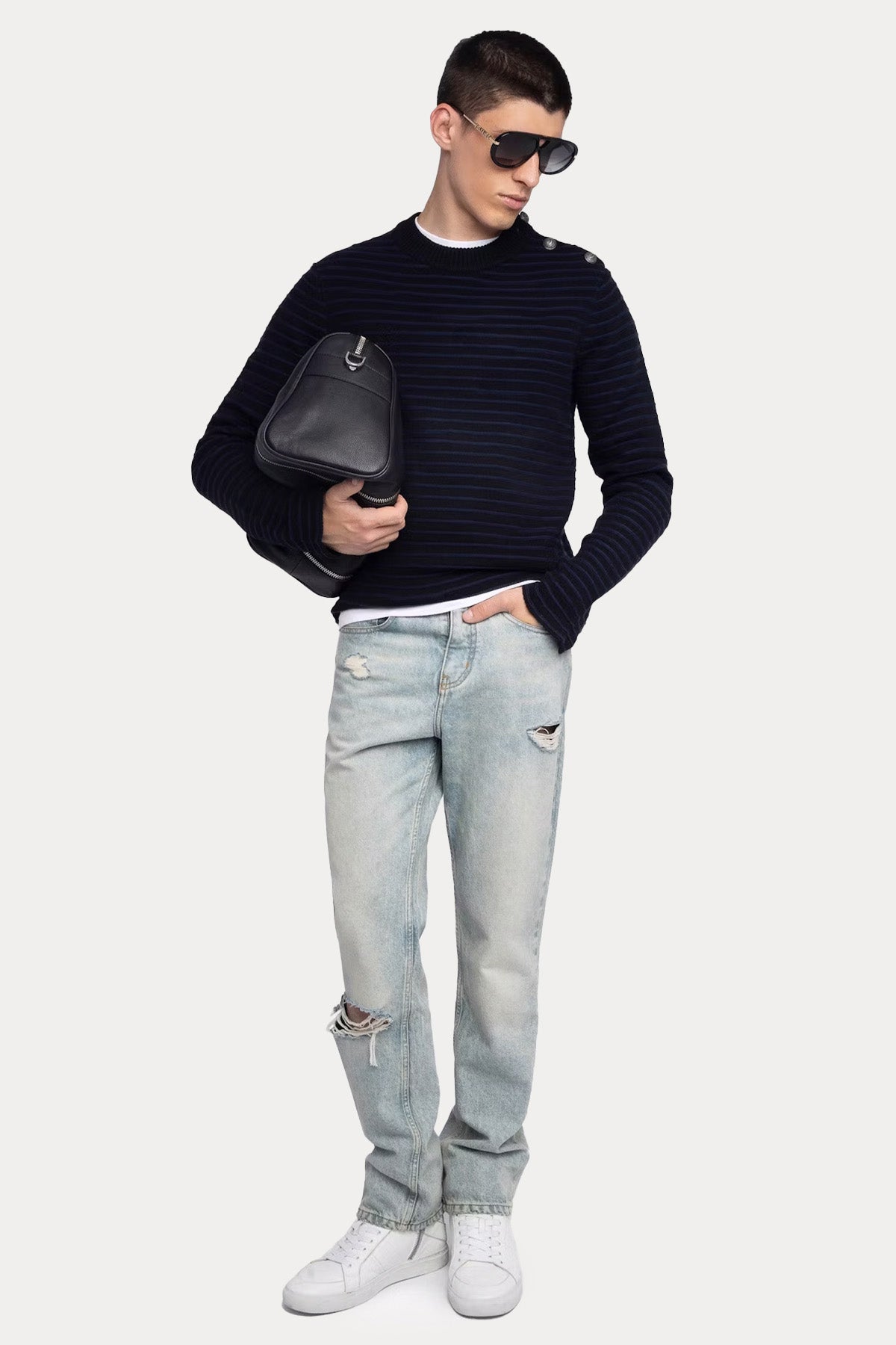 Zadig & Voltaire Relaxed Fit Kaşmir Örgü Yün Triko