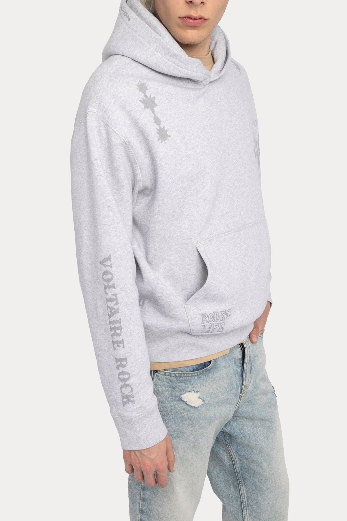 Zadig & Voltaire Relaxed Fit Şardonlu Kapüşonlu Sweatshirt
