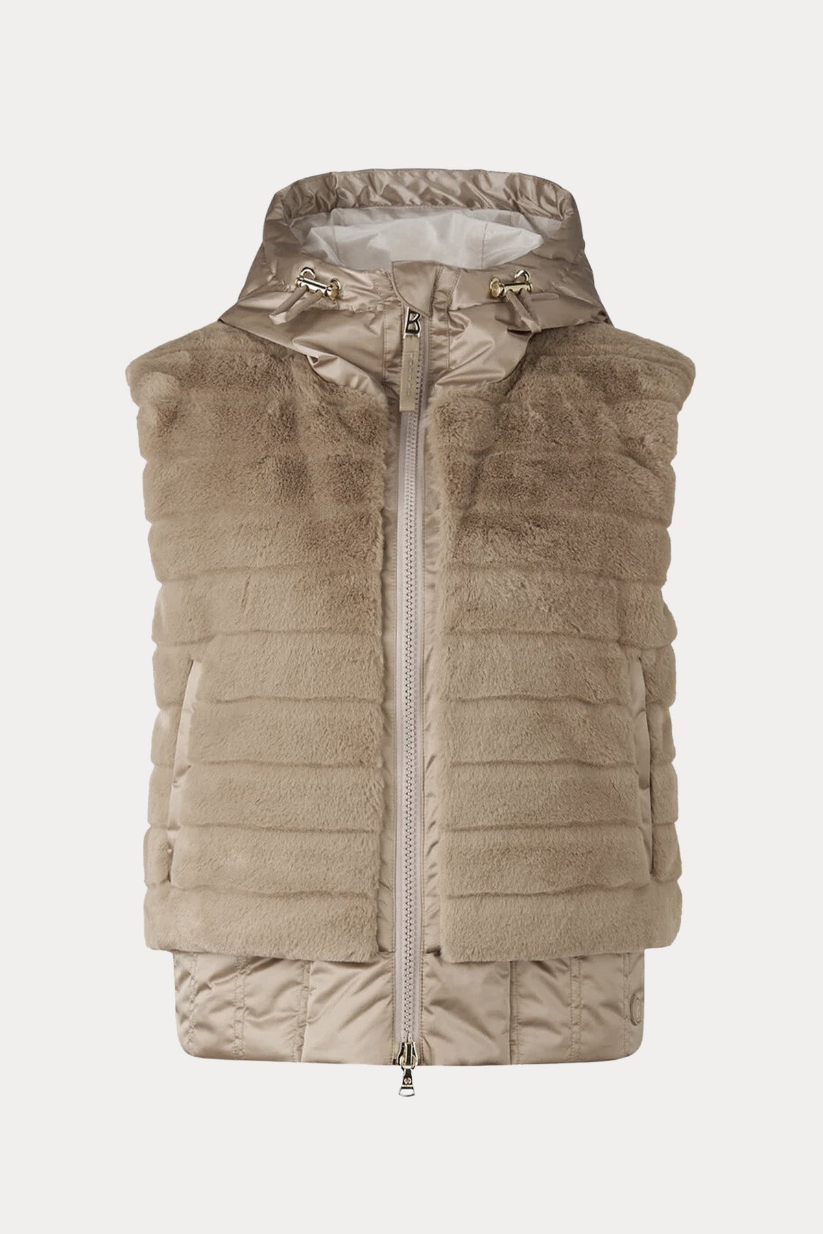 Bogner Yumi Kapüşonlu Puffer Peluş Yelek