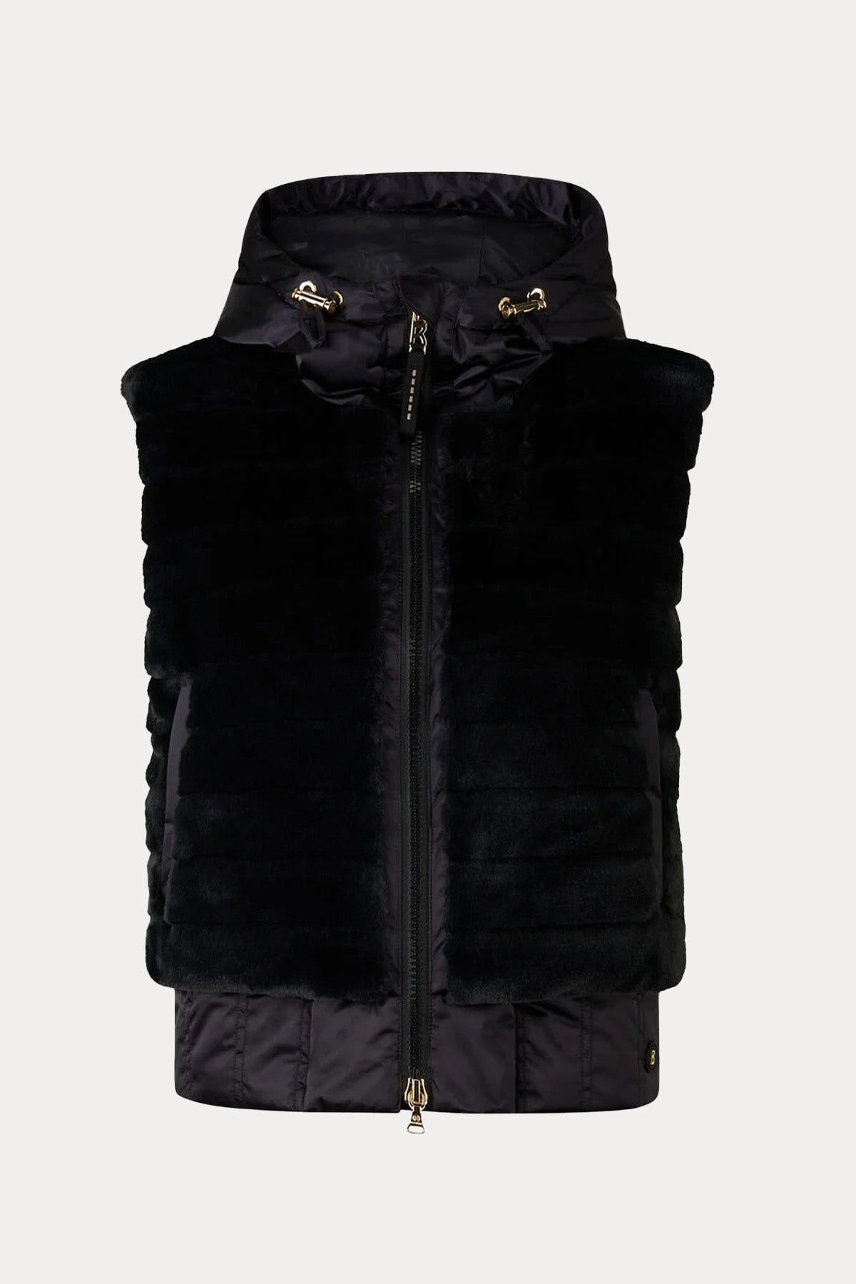 Bogner Yumi Kapüşonlu Puffer Peluş Yelek