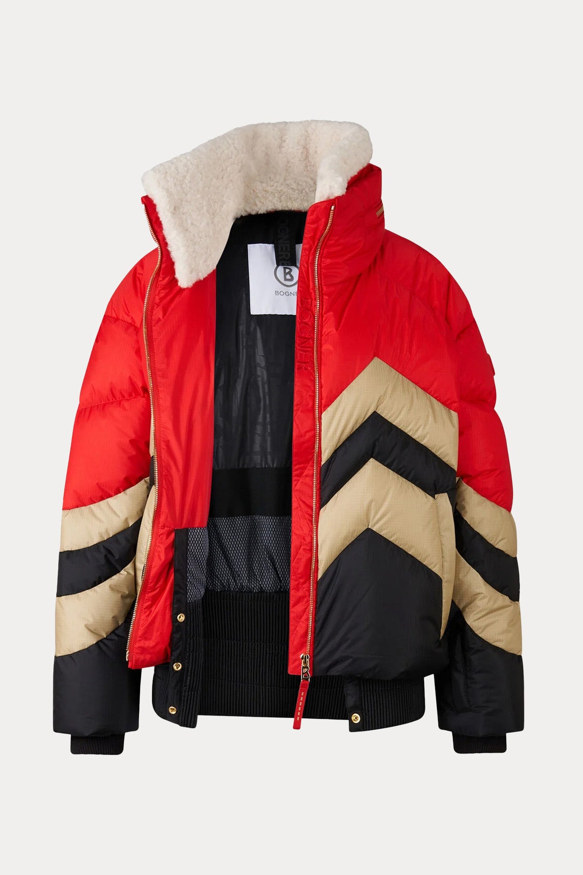 Bogner Valea Yakası Kürklü Puffer Kayak Montu