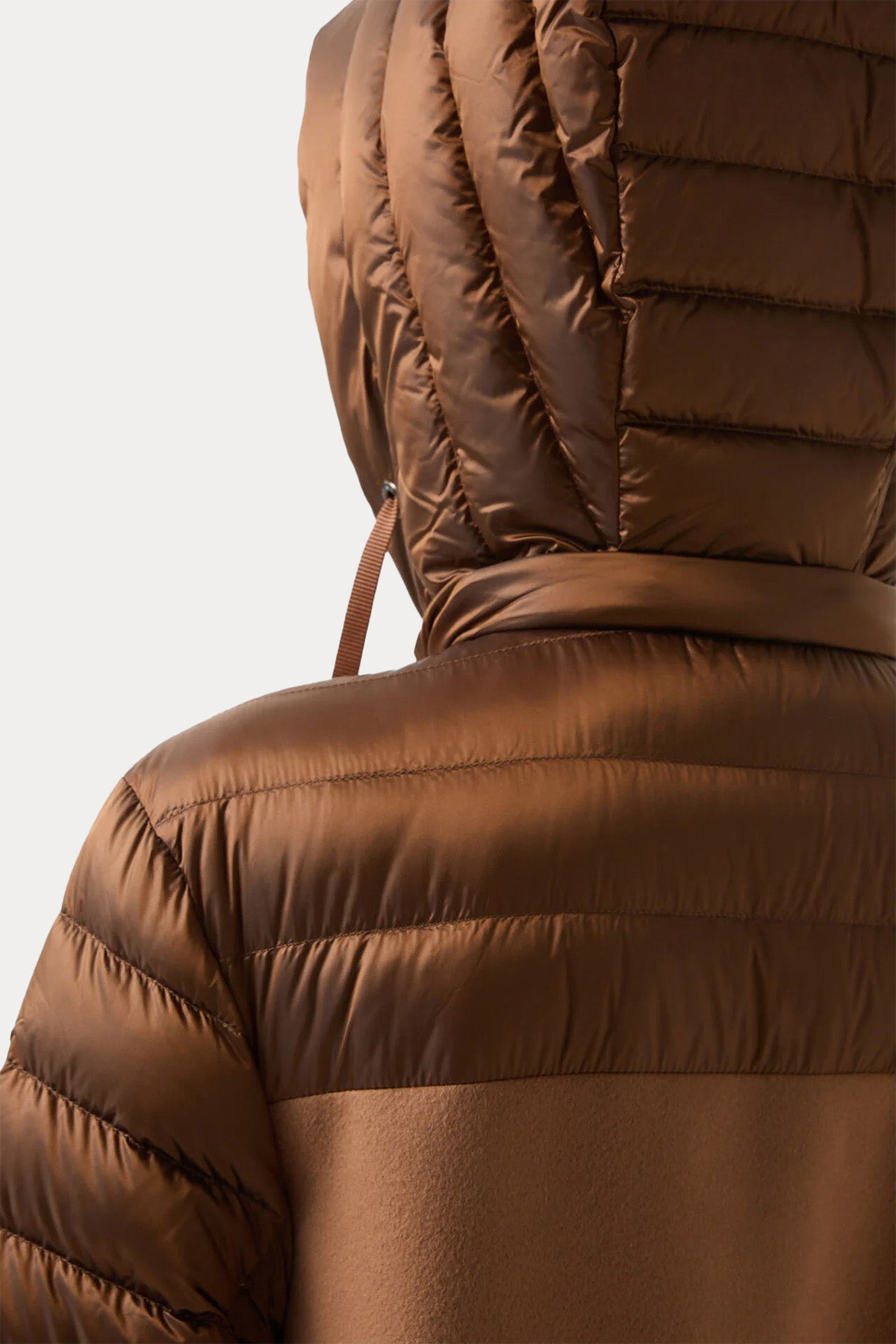 Bogner Isy Regular Fit Kapüşonlu Puffer Yün Kaban