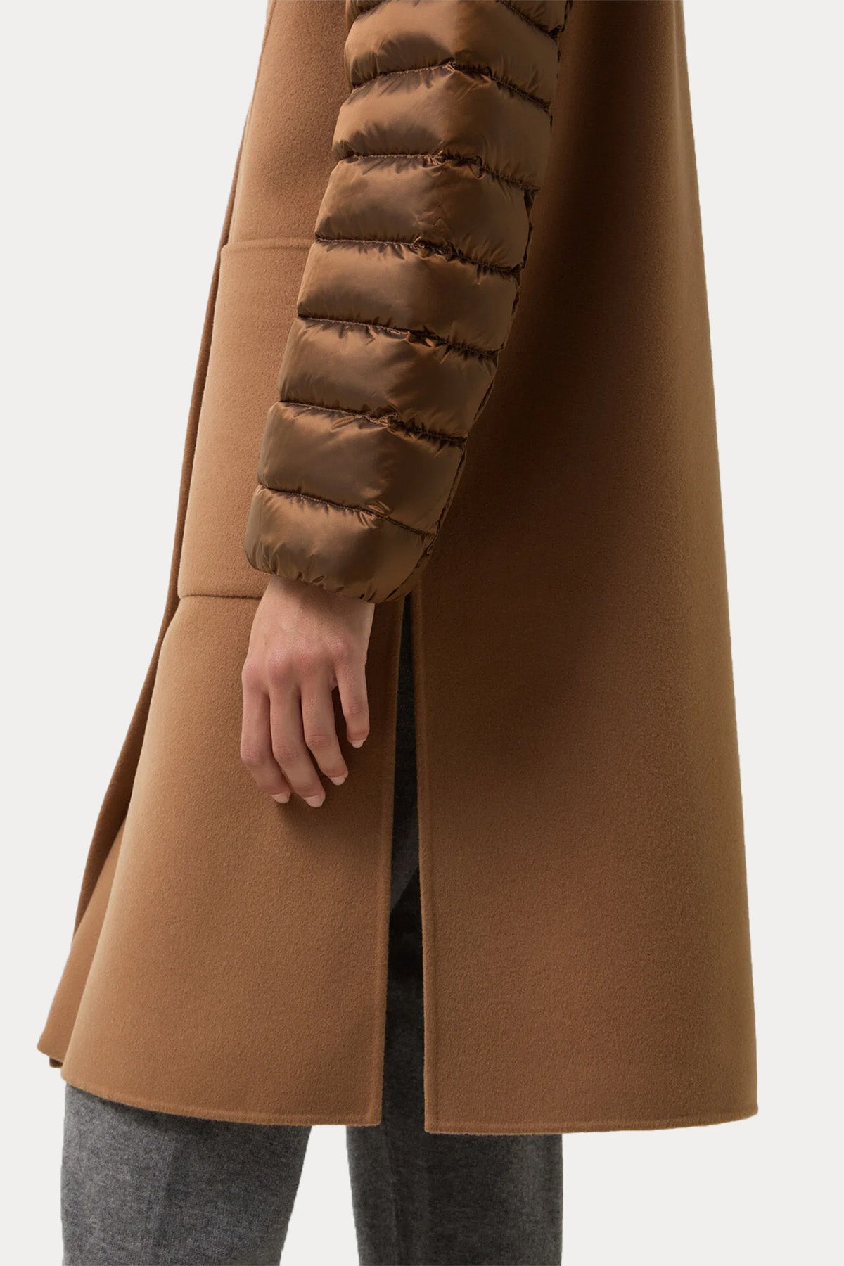 Bogner Isy Regular Fit Kapüşonlu Puffer Yün Kaban