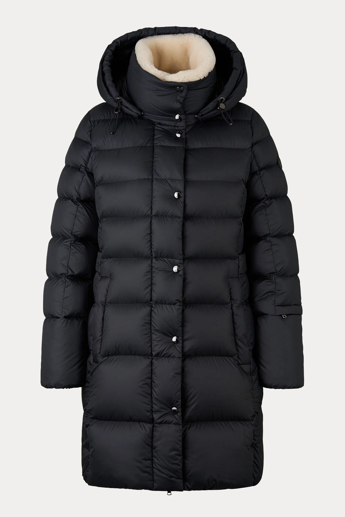 Bogner Nicci Regular Fit Yakası Kürklü Kapüşonlu Puffer Mont