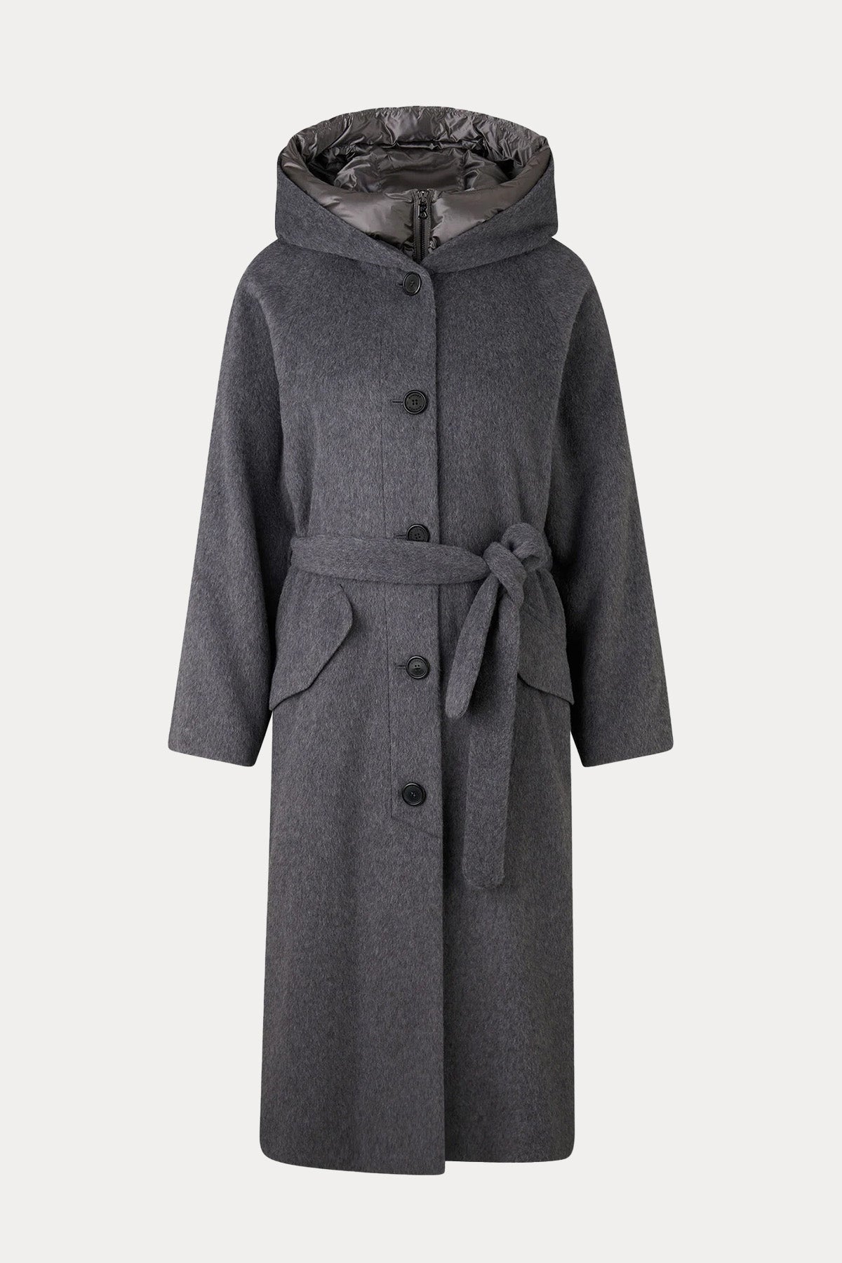 Bogner Runa Demonte Puffer İç Parçalı Kapüşonlu Yün Kaban