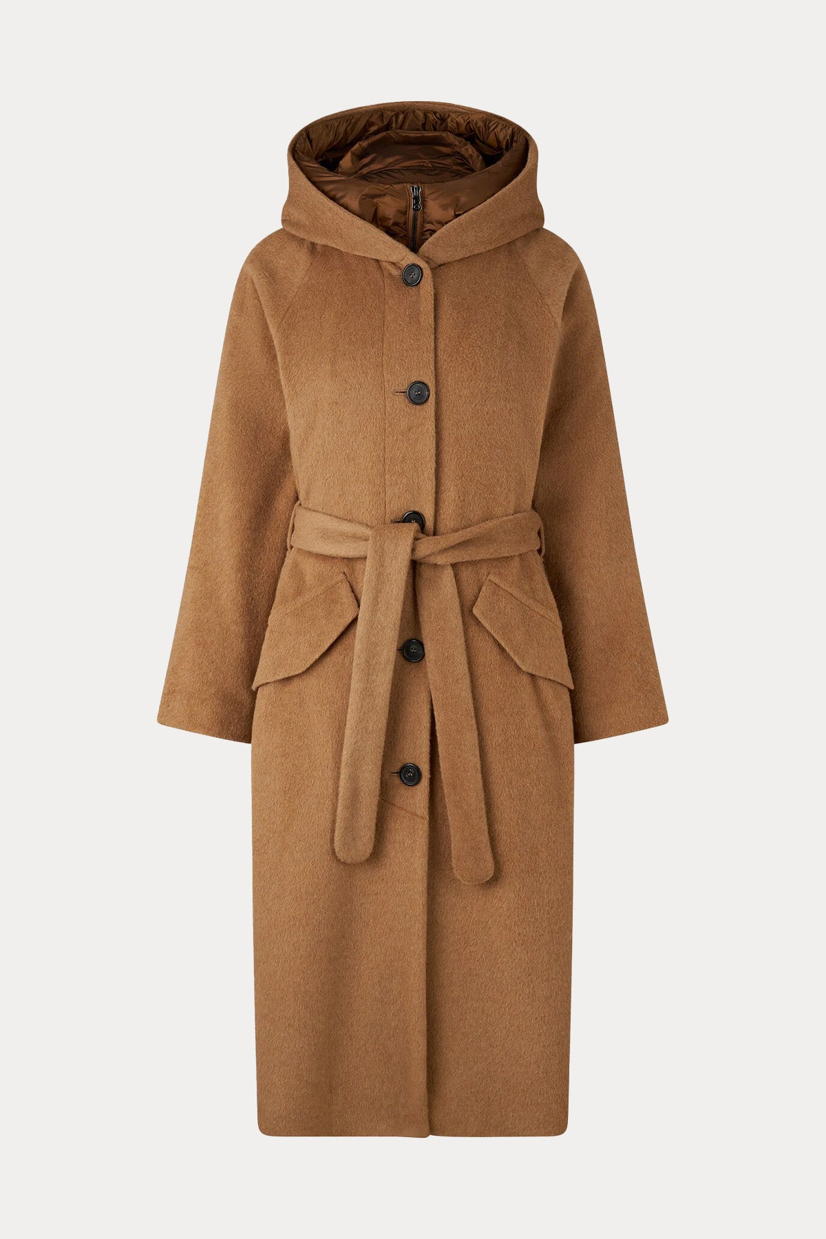 Bogner Runa Demonte Puffer İç Parçalı Kapüşonlu Yün Kaban