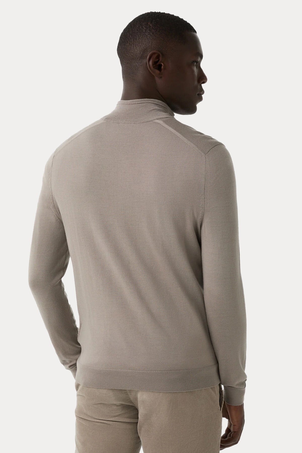 Bogner Ouri Yarım Fermuarlı Dik Yaka İnce Örgü Yün Triko