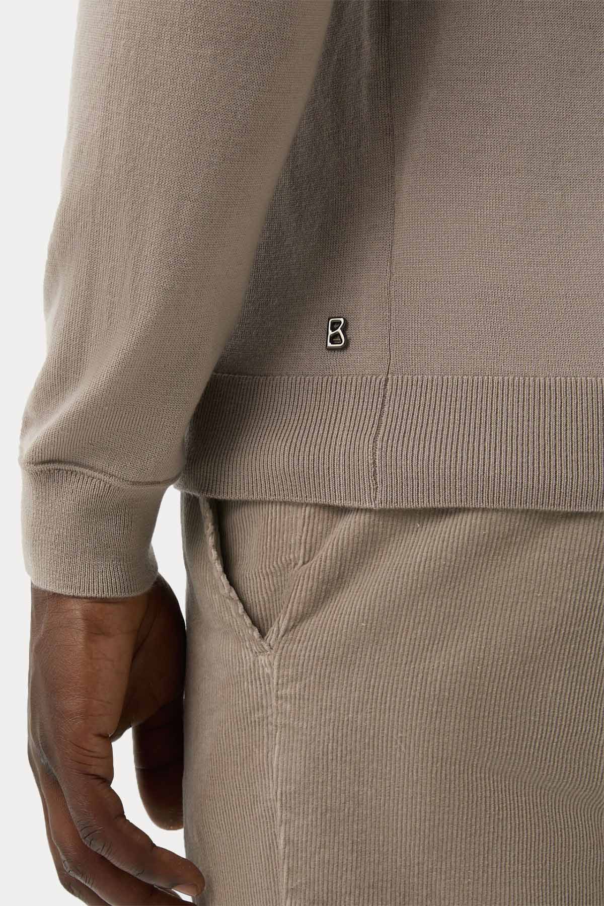 Bogner Ouri Yarım Fermuarlı Dik Yaka İnce Örgü Yün Triko