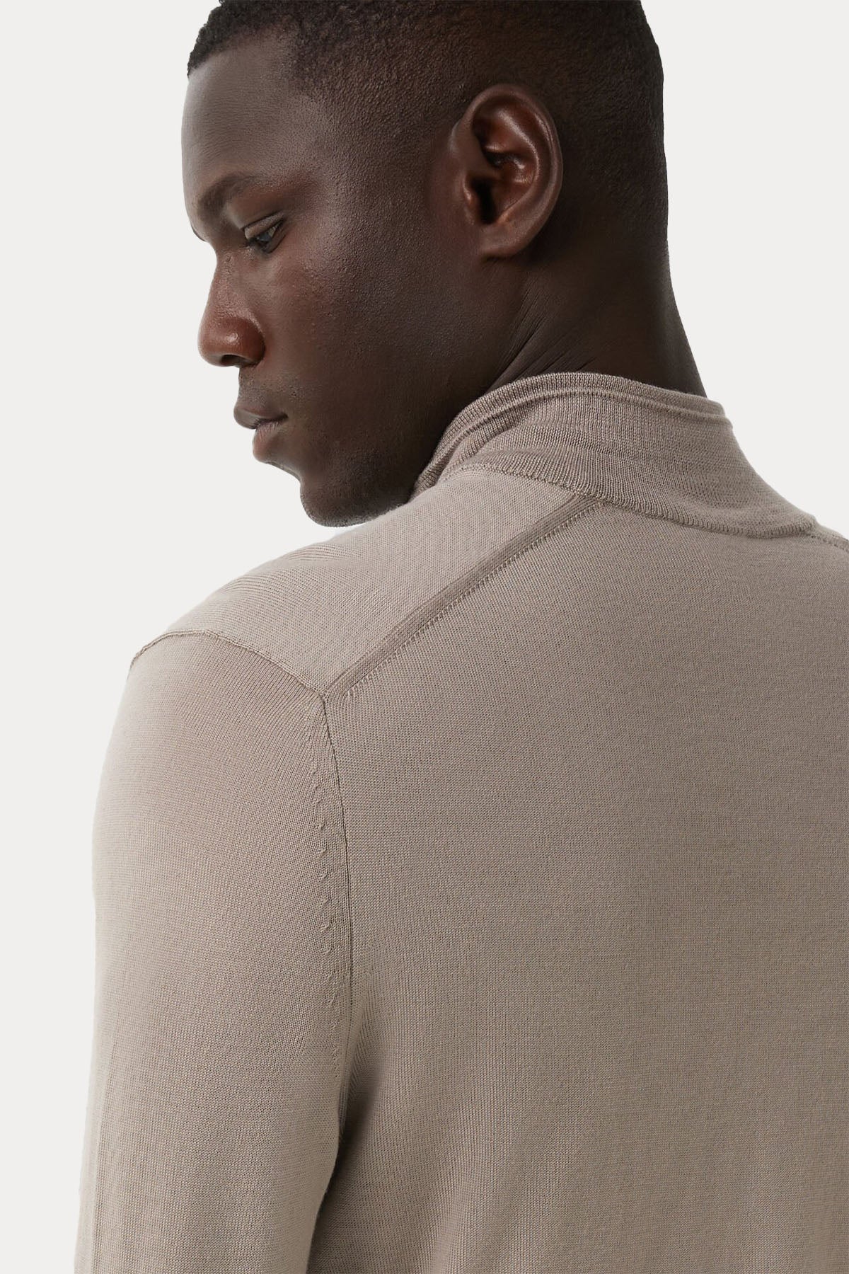 Bogner Ouri Yarım Fermuarlı Dik Yaka İnce Örgü Yün Triko