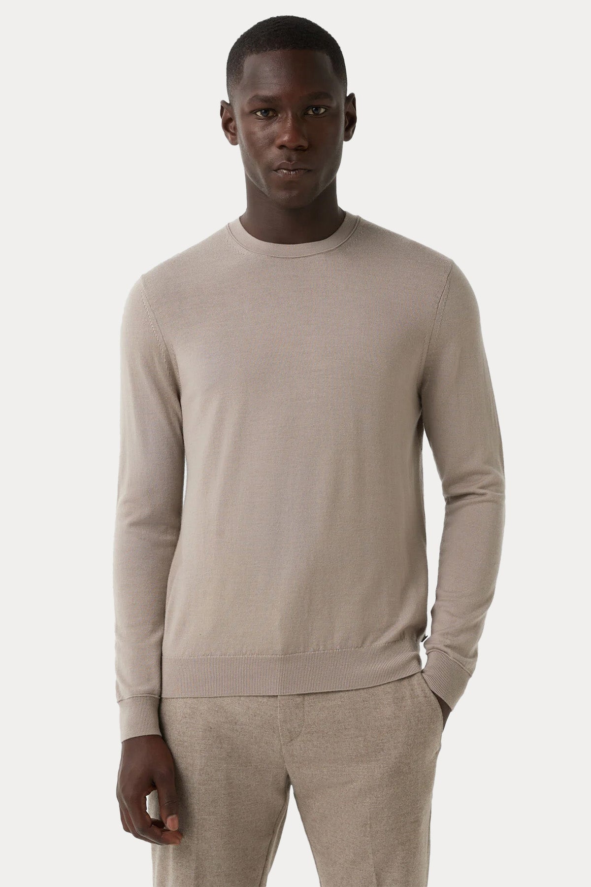 Bogner Ole Regular Fit İnce Örgü Yün Triko