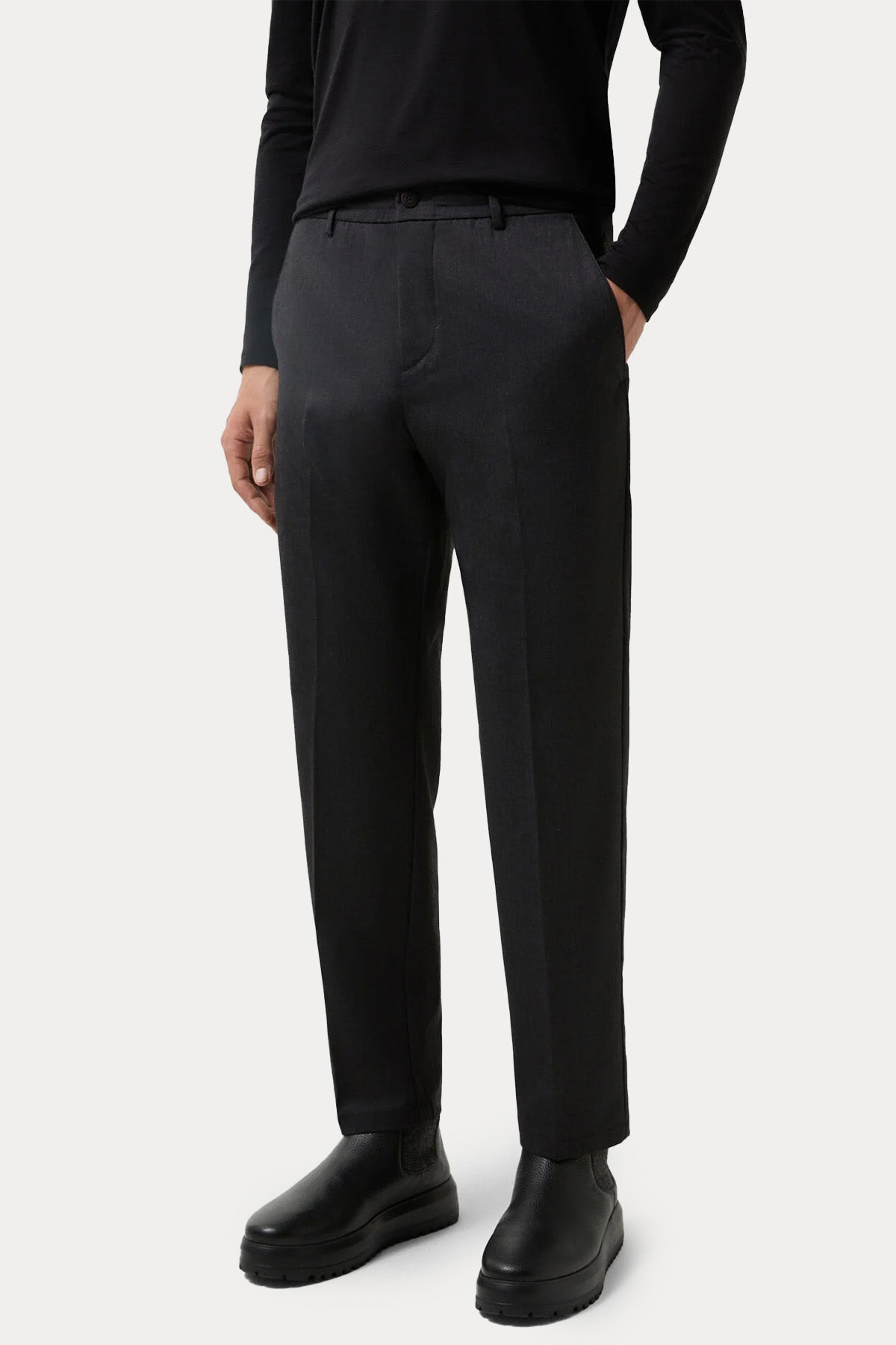 Bogner Marcus Beli Lastikli Yandan Cepli Yün Pantolon