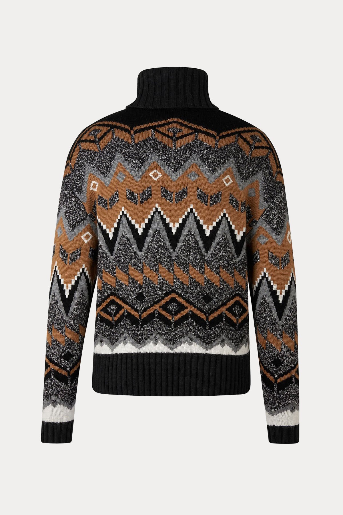 Bogner Reagan Regular Fit Balıkçı Yaka Jakarlı Kaşmir Örgü Yün Triko