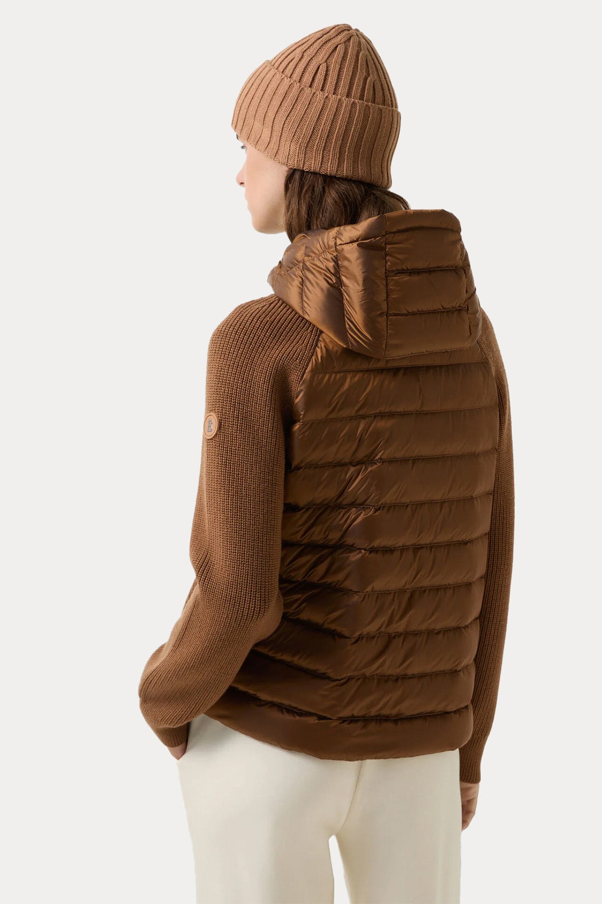 Bogner Pamy Kapüşonlu Örgü Yün Puffer Ceket