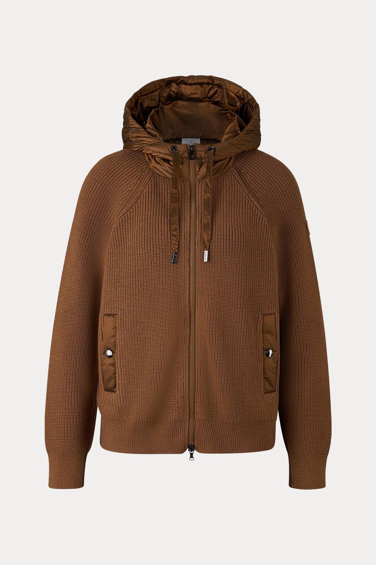 Bogner Pamy Kapüşonlu Örgü Yün Puffer Ceket