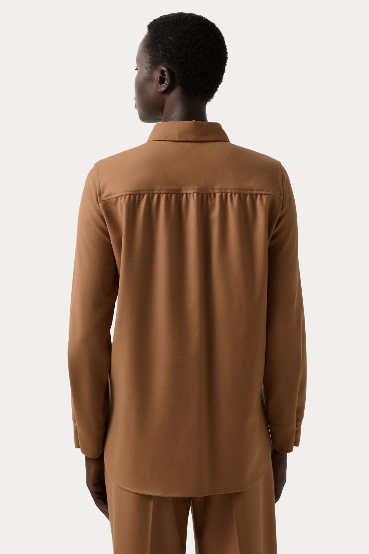 Bogner Ariela Regular Fit Kemerli Flanel Yün Gömlek