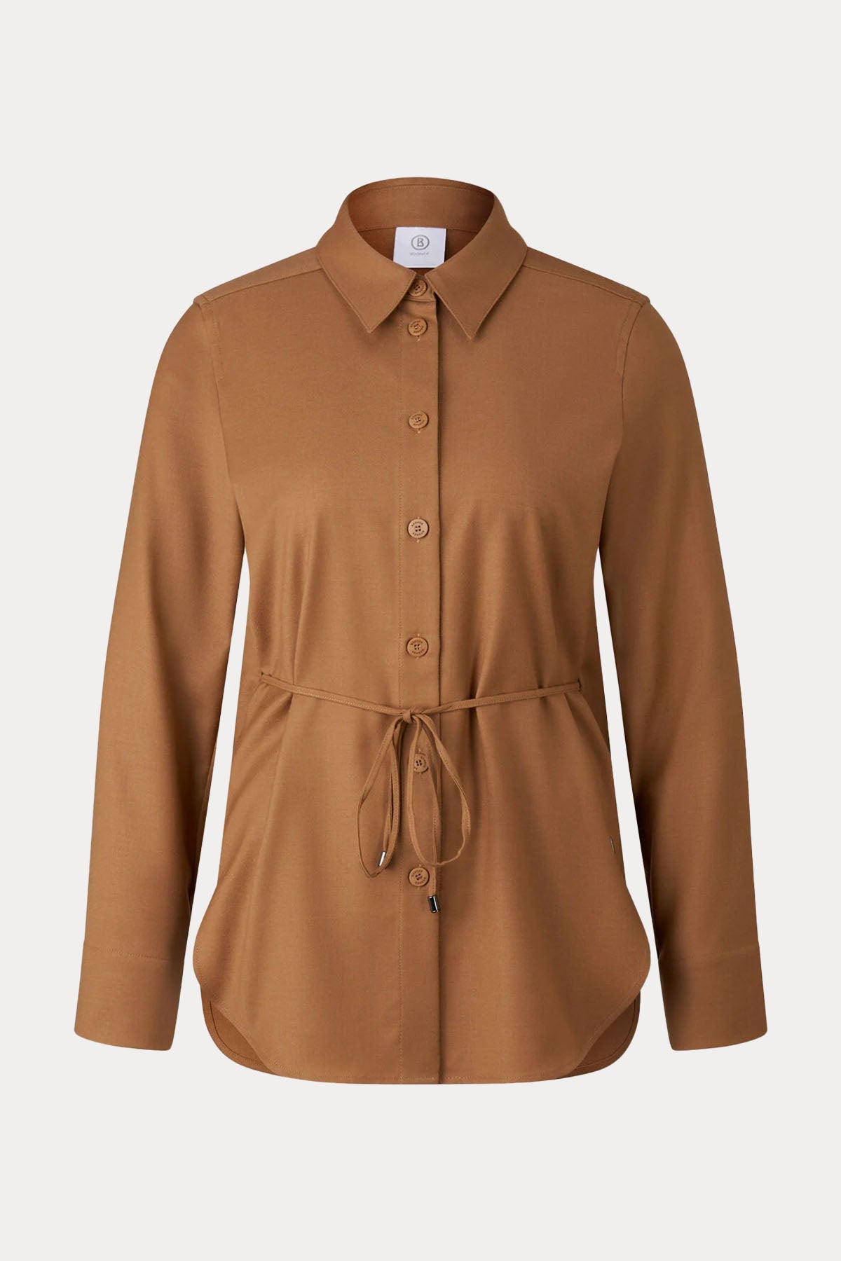 Bogner Ariela Regular Fit Kemerli Flanel Yün Gömlek