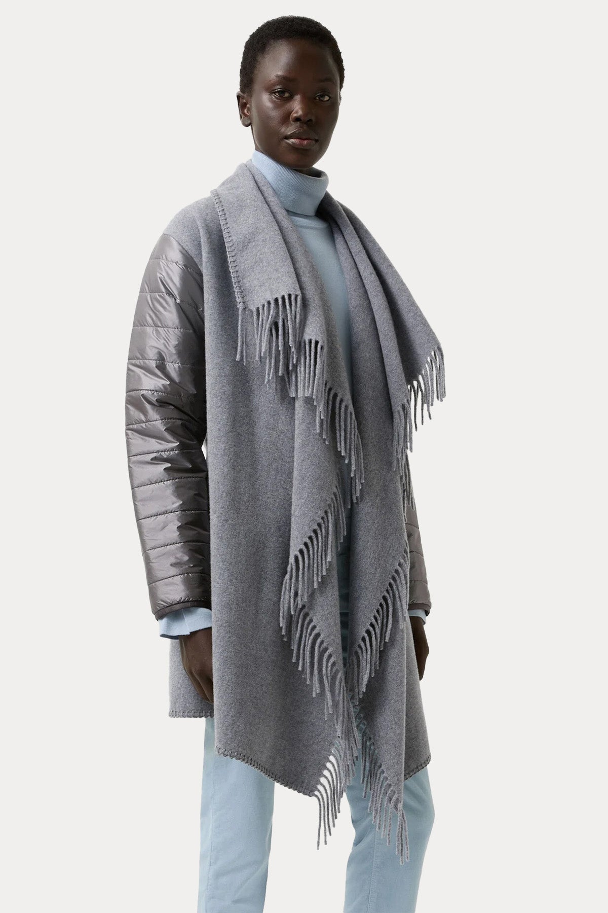 Bogner North Loose Fit Şal Yaka Puffer Yün Ceket