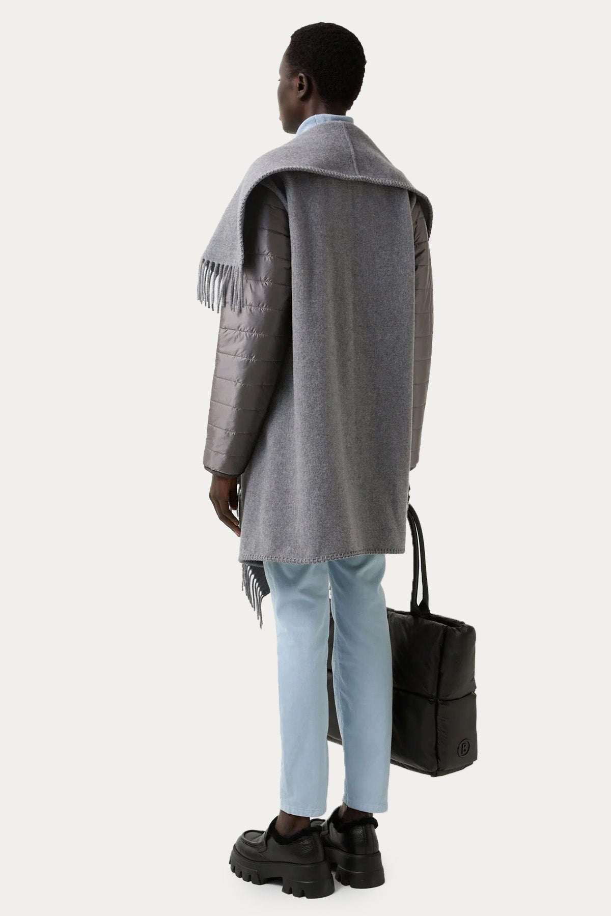 Bogner North Loose Fit Şal Yaka Puffer Yün Ceket