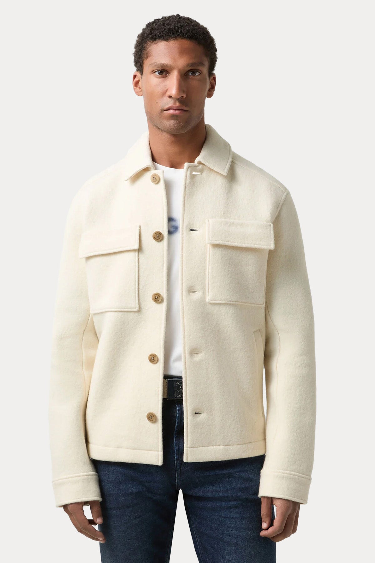 Bogner Archie Comfort Fit Yün Gömlek Ceket