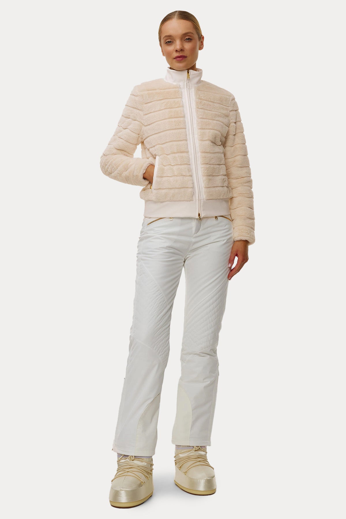 Bogner Katniss Dik Yaka Peluş Ceket