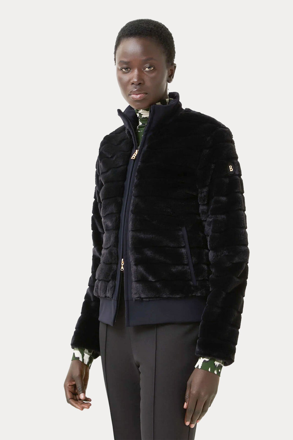 Bogner Katniss Dik Yaka Peluş Ceket