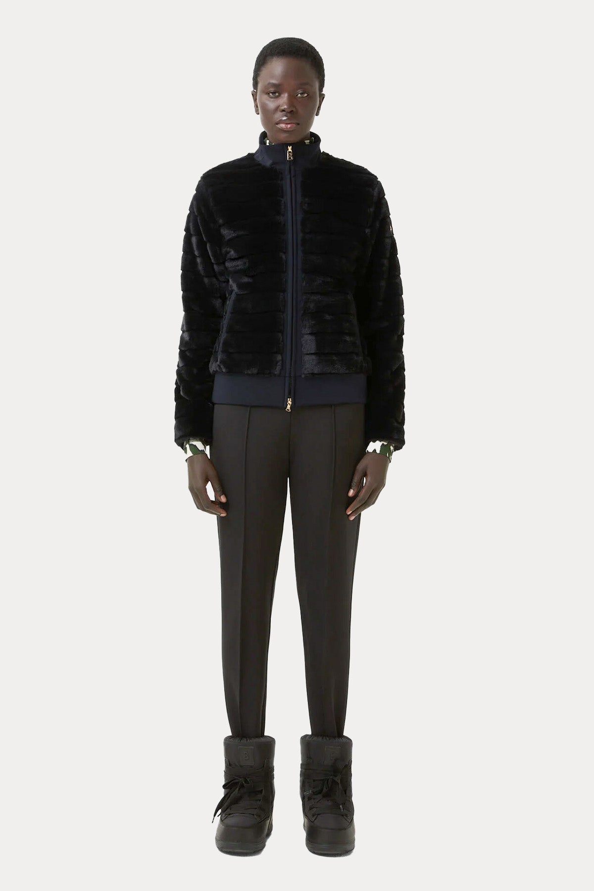 Bogner Katniss Dik Yaka Peluş Ceket