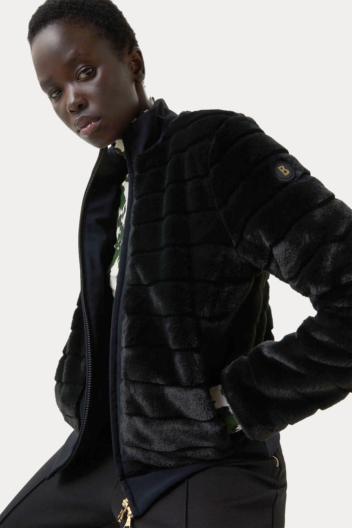 Bogner Katniss Dik Yaka Peluş Ceket