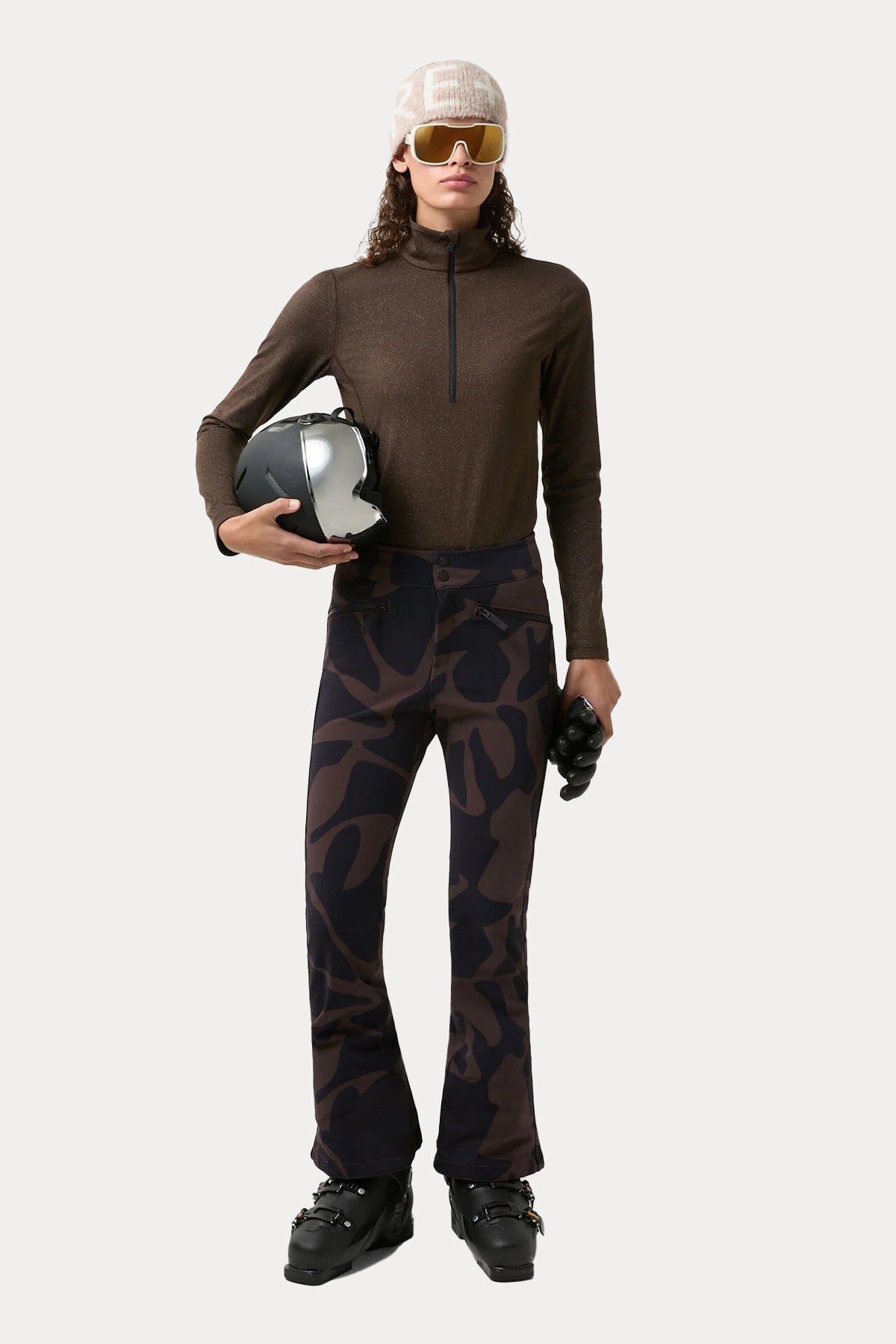 Bogner Ireen Fire Ice Kamuflaj Desenli Kayak Pantolonu