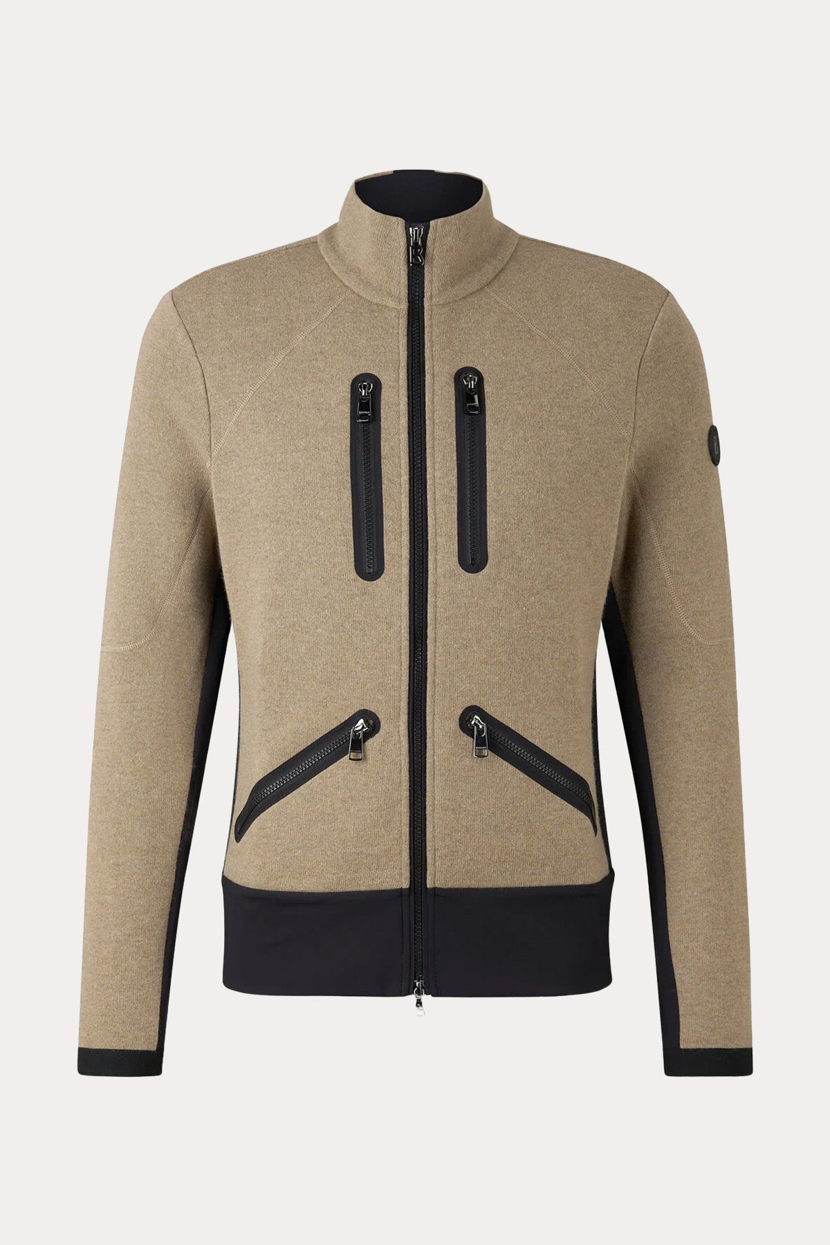 Bogner Curtis Dik Yaka Cep Detaylı Örgü Yün Ceket