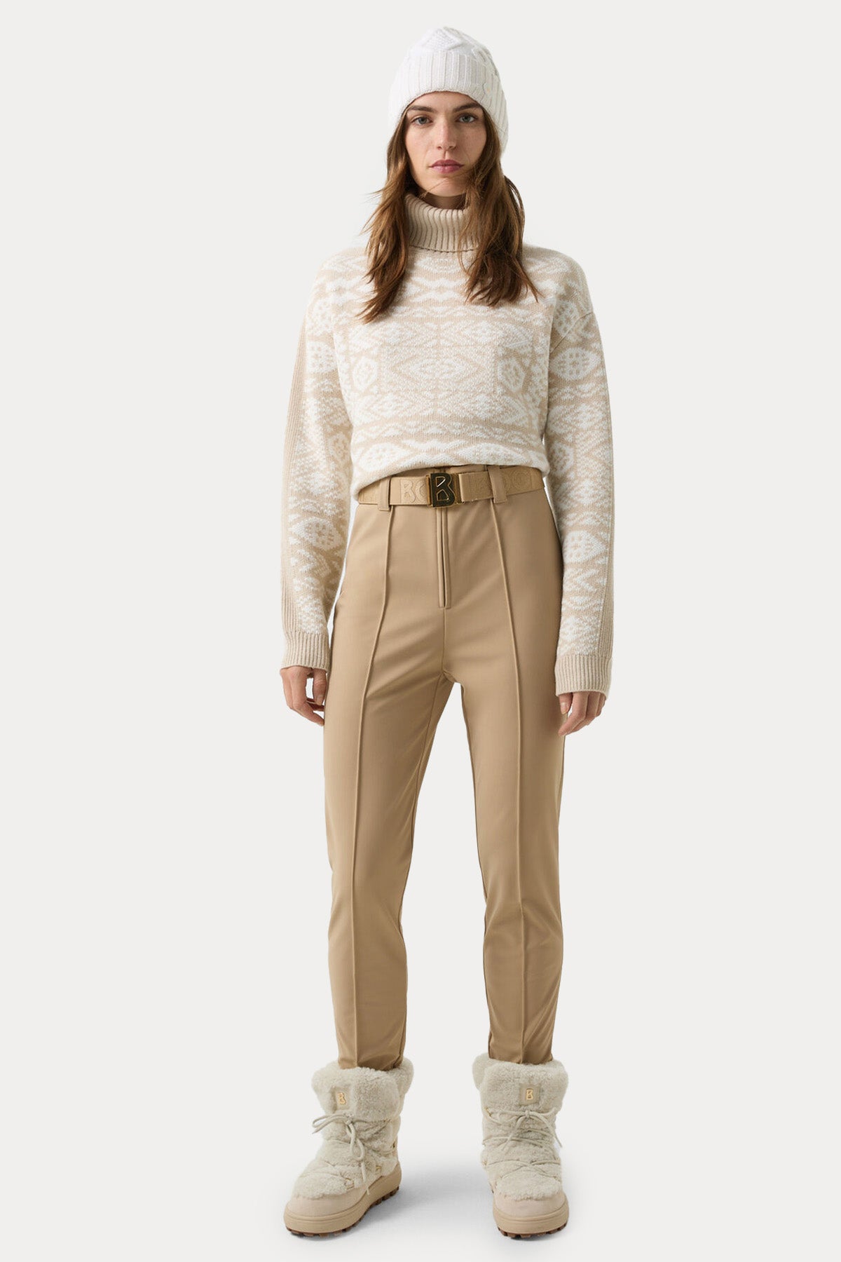 Bogner Eirin Slim Fit Kemerli Şardonlu Streç Füzo Pantolon