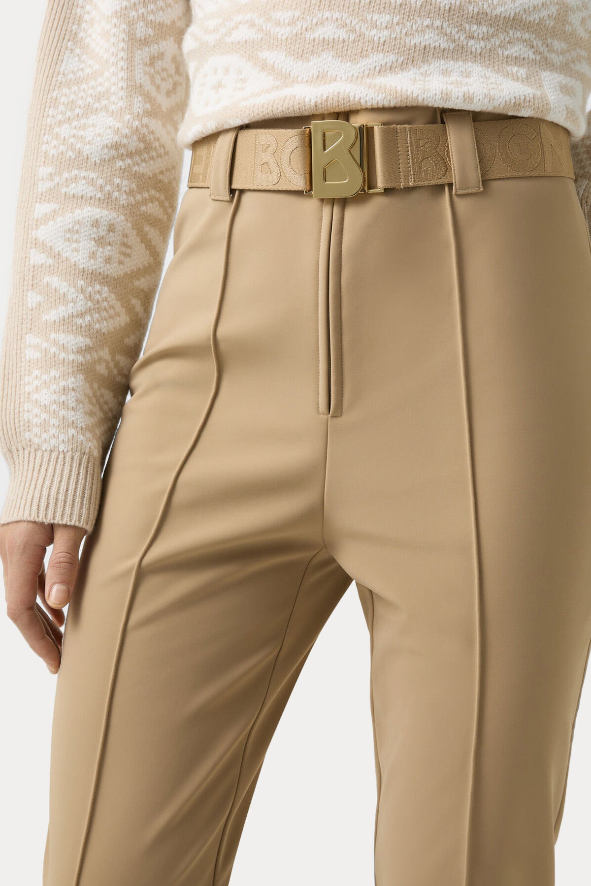 Bogner Eirin Slim Fit Kemerli Şardonlu Streç Füzo Pantolon