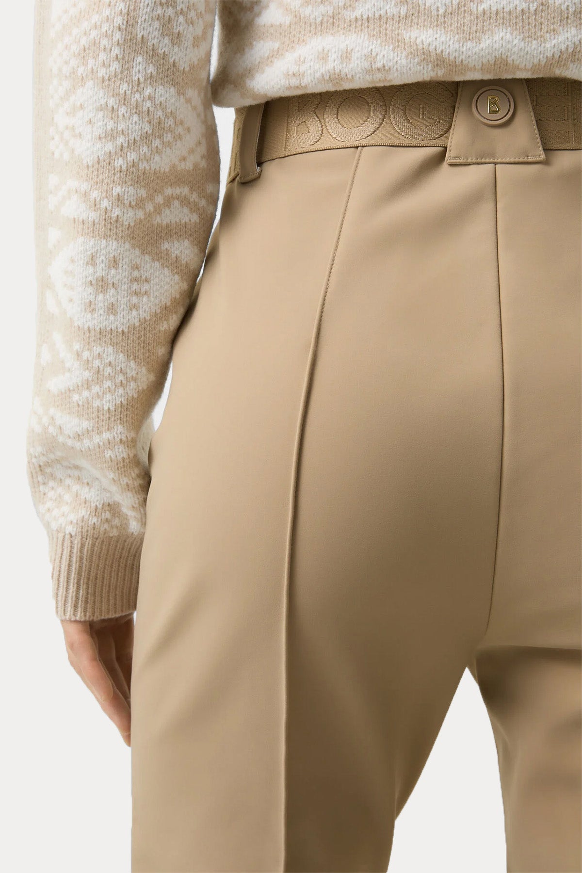 Bogner Eirin Slim Fit Kemerli Şardonlu Streç Füzo Pantolon