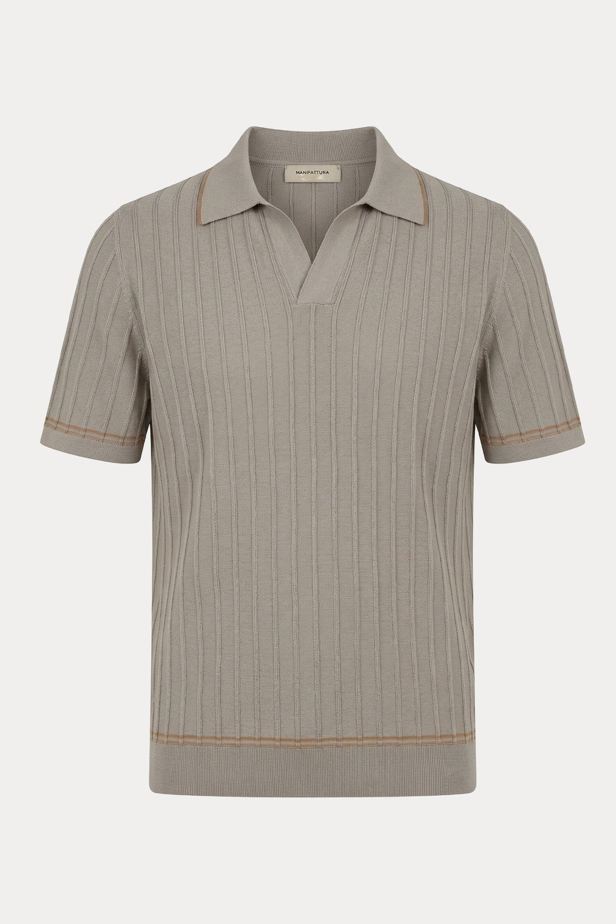 Manifattura Regular Fit Polo Yaka İnce Örgü Triko-Triko-Libas