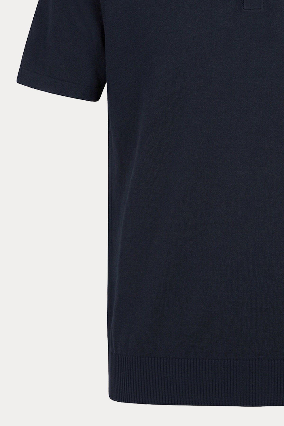 Manifattura İnce Örgü Polo Yaka T-shirt-T-shirt-Libas