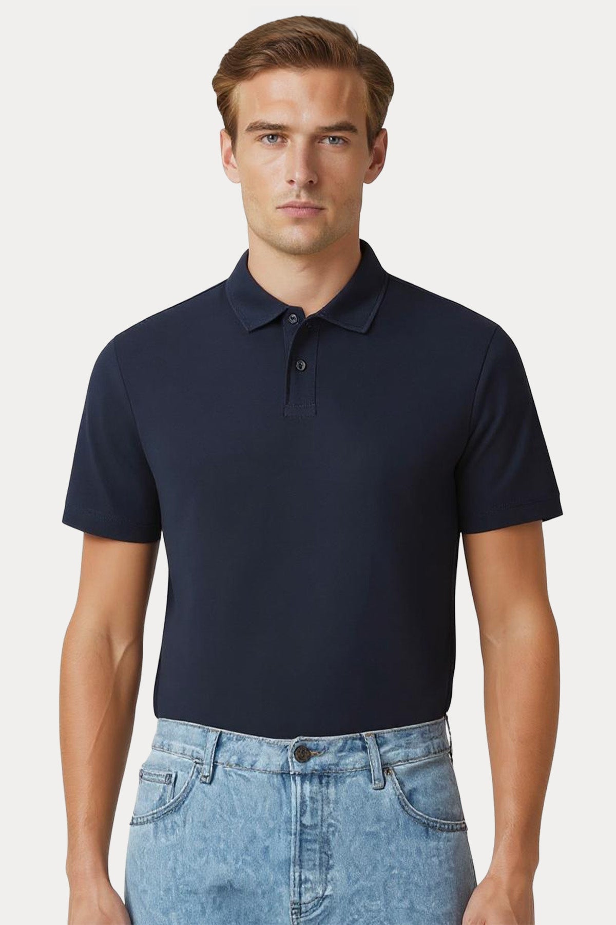 Manifattura Regular Fit Polo Yaka Streç T-shirt
