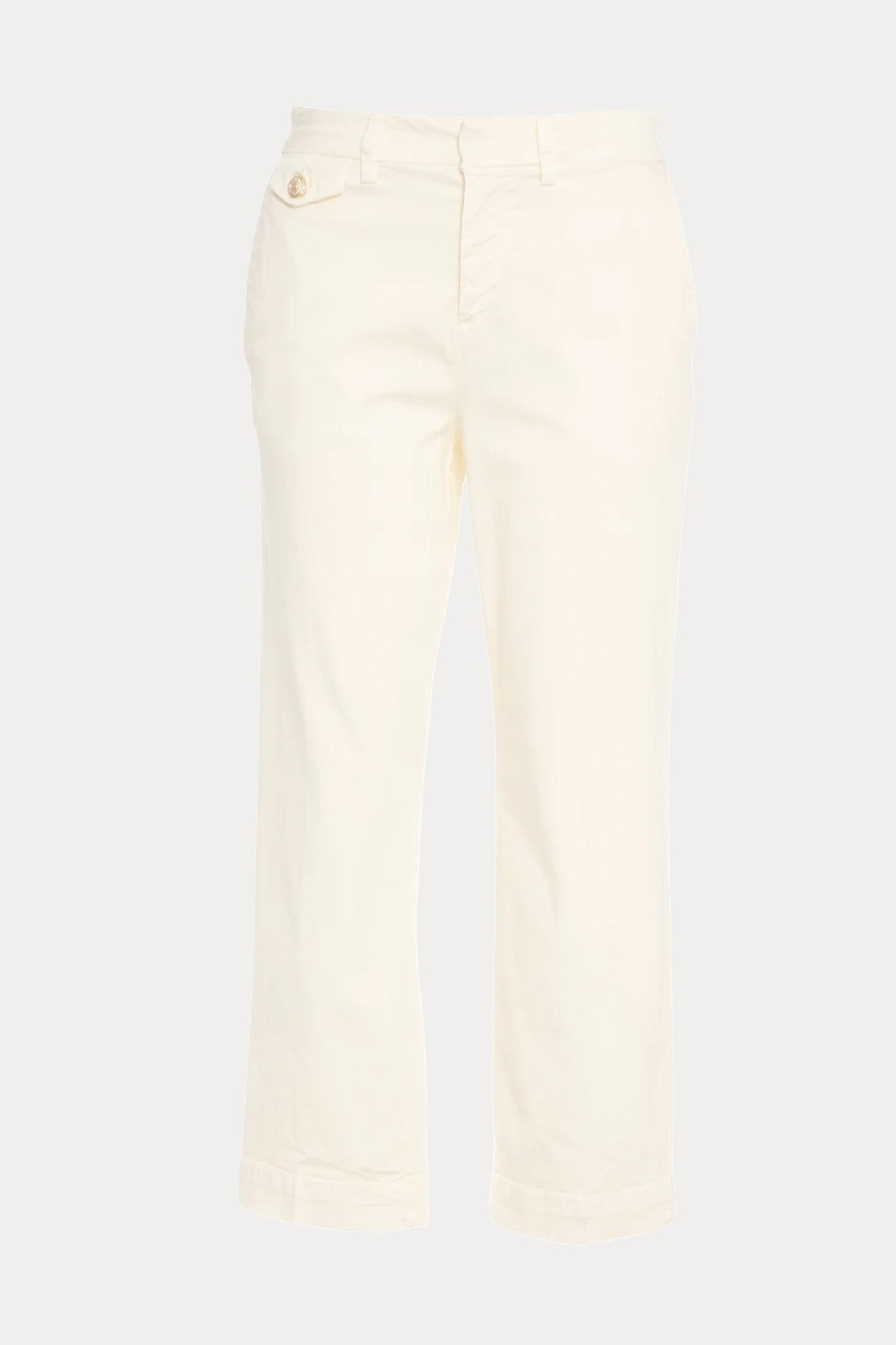 Liu Jo Straight Fit Crop Paça Streç Pantolon