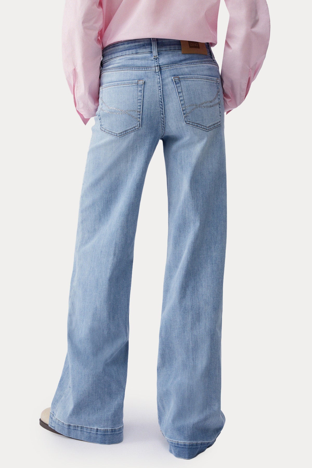 Liu Jo Straight Fit Çan Paça Yıkamalı Jeans